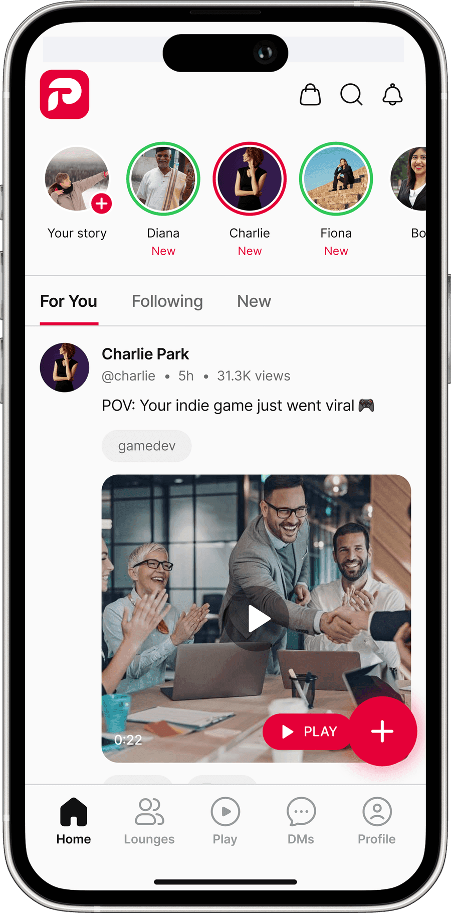 Parler screenshot