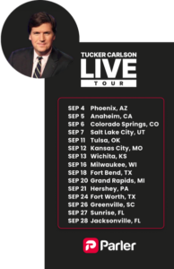 Tucker Carlson Live Tour Dates and Cities